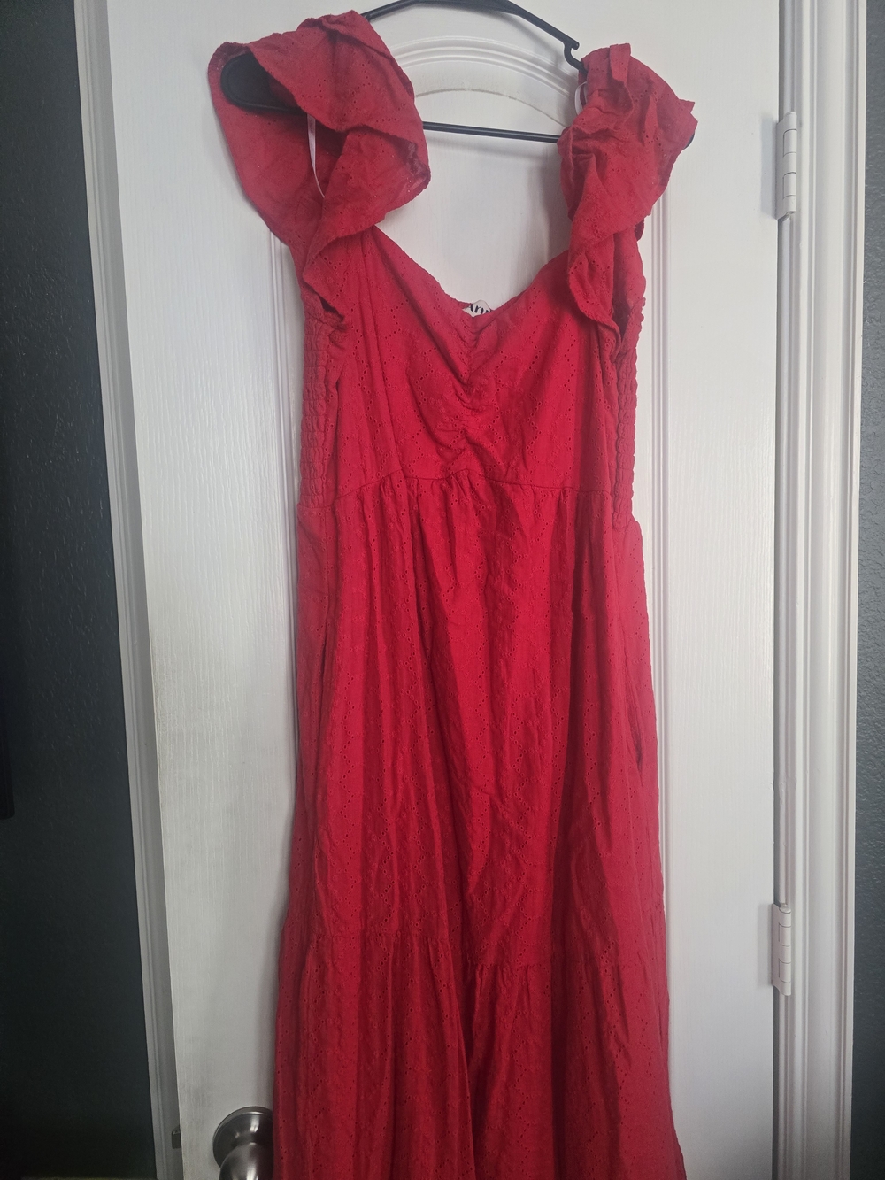 Red Ruffle Arula Dress